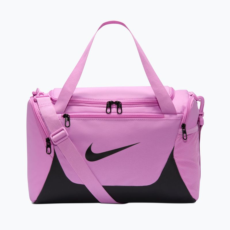 Tréningová taška Nike Brasilia Duffel Extra Small 24 l light magenta/black/black
