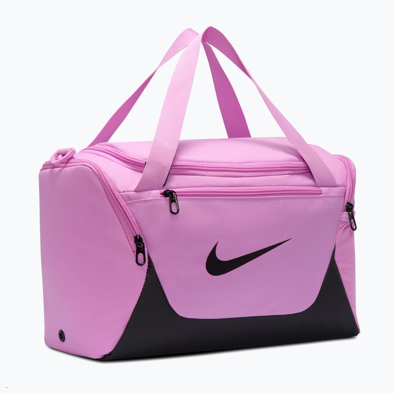 Tréningová taška Nike Brasilia Duffel Extra Small 24 l light magenta/black/black 2