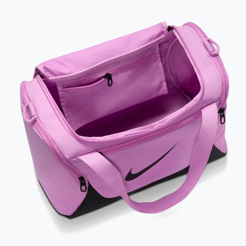 Tréningová taška Nike Brasilia Duffel Extra Small 24 l light magenta/black/black 4