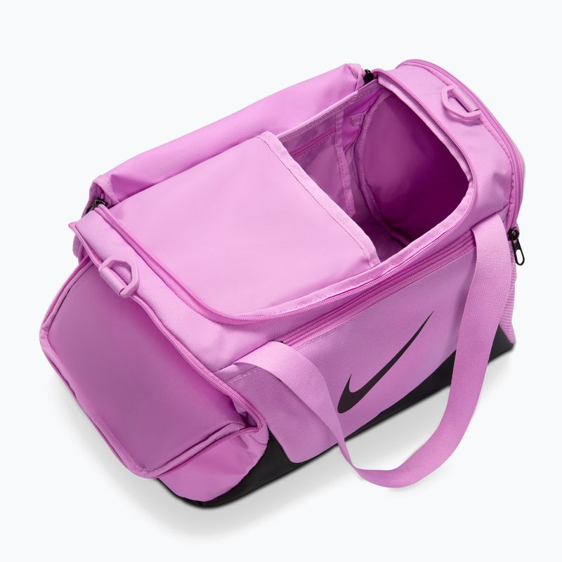 Tréningová taška Nike Brasilia Duffel Extra Small 24 l light magenta/black/black 5