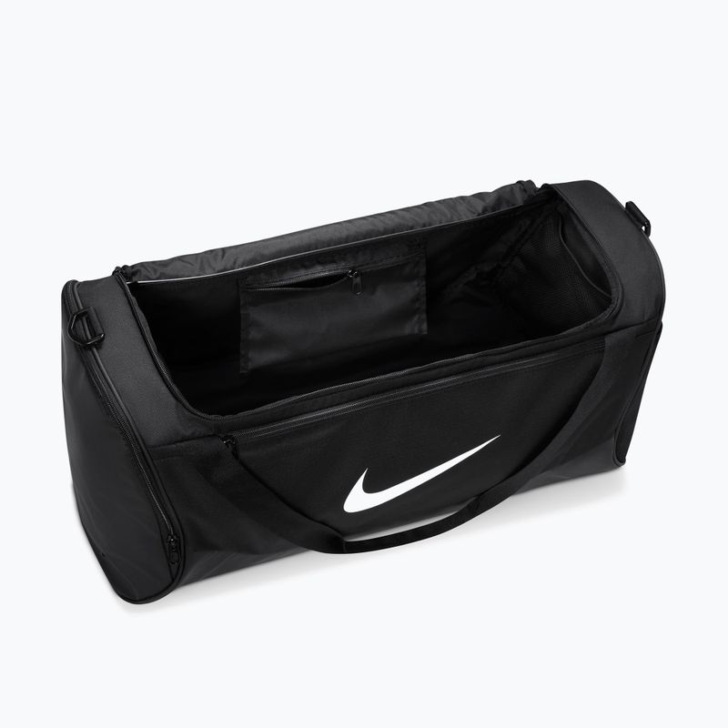 Tréningová taška Nike Brasilia Duffel Medium 60 l black/black/white 4