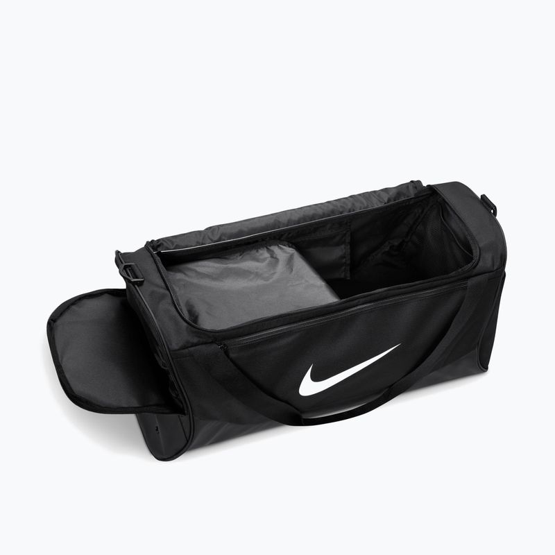 Tréningová taška Nike Brasilia Duffel Medium 60 l black/black/white 5