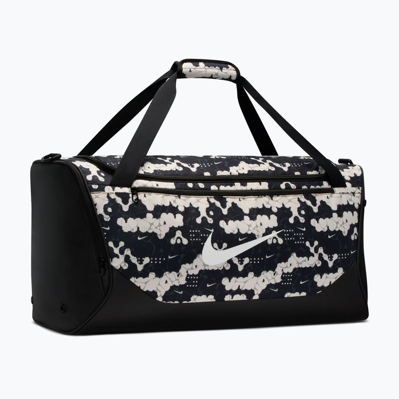 Tréningová taška Nike Brasilia 60 l chalk/black/white 2