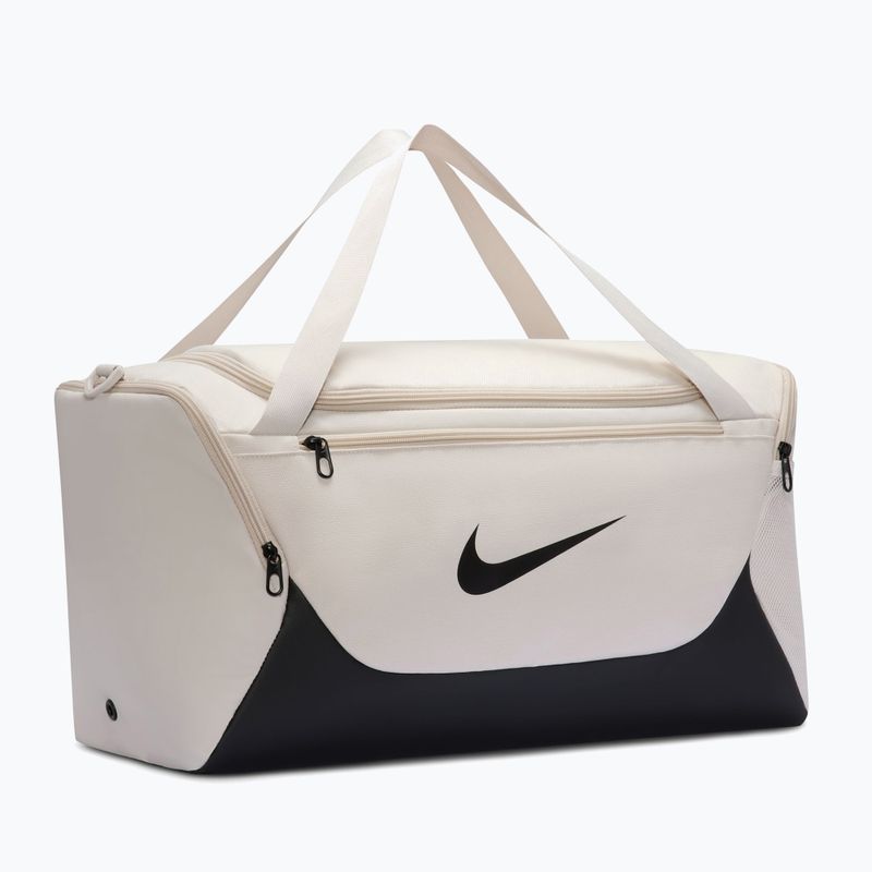 Tréningová taška Nike Brasilia Duffel Small 40 l light bone/black/black 2