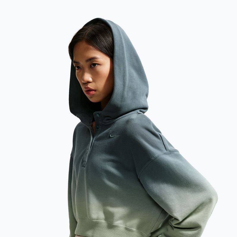 Dámska mikina  Nike Sportswear Phoenix Fleece Oversized Henley Hoodie steam/mineral slate 4