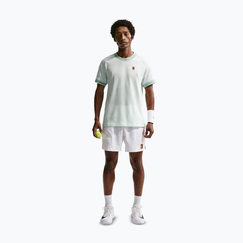 Pánske tenisové tričko Nike Court Heritage barely green 2