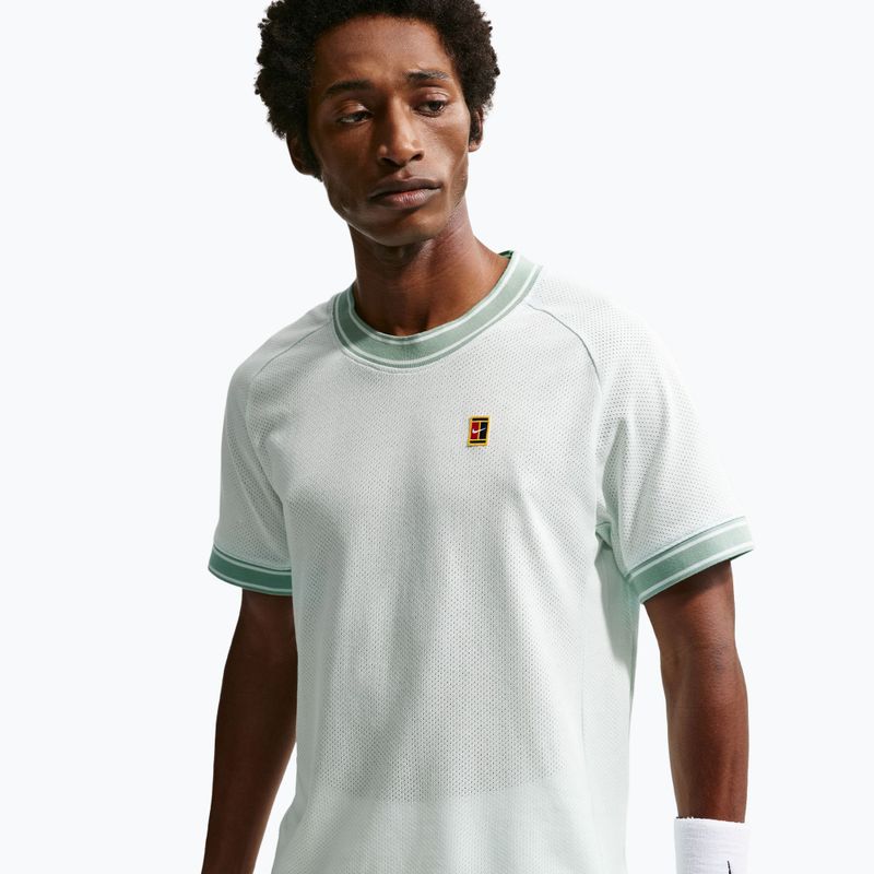 Pánske tenisové tričko Nike Court Heritage barely green 4