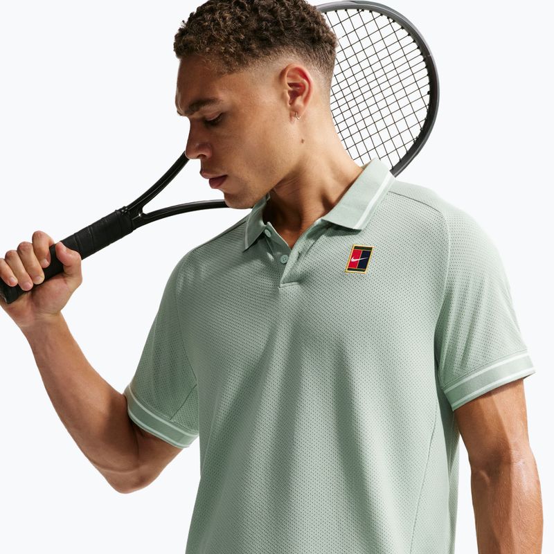 Pánske tenisové tričko Nike Court Heritage Polo steam 5