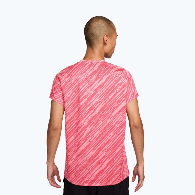 Pánske tenisové tričko Nike Court Dri-Fit Victory Print pink foam/black 2