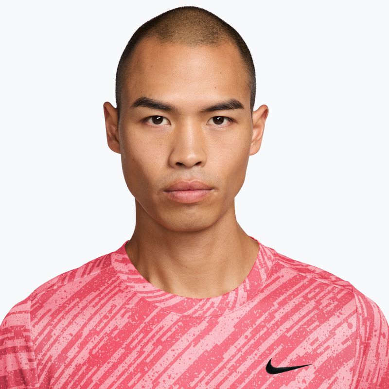 Pánske tenisové tričko Nike Court Dri-Fit Victory Print pink foam/black 3