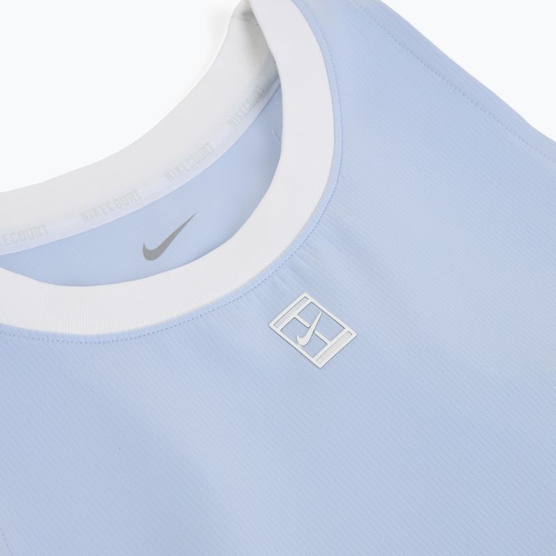 Dámske tenisové tričko Nike Court Dri-Fit Advantage Tank hydrogen blue/white/white 3