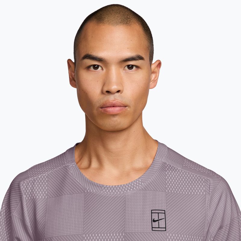 Pánske tenisové tričko Nike Court Dri-Fit Advantage Print light violet ore/black 3