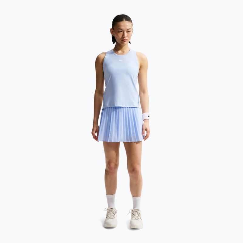 Tenisová sukňa Nike Victory Dri-Fit High-Waisted Pleated hydrogen blue/hydrogen blue/white 2
