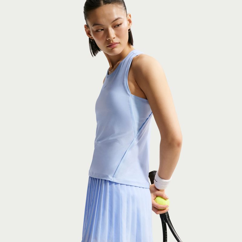 Tenisová sukňa Nike Victory Dri-Fit High-Waisted Pleated hydrogen blue/hydrogen blue/white 4
