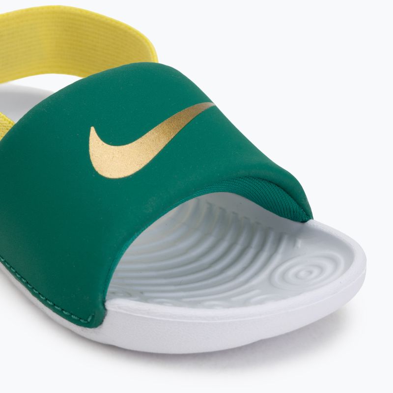 Detské šľapky Nike Kawa malachite/sonic yellow 7