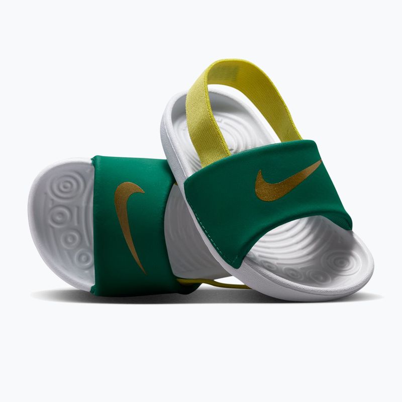 Detské šľapky Nike Kawa malachite/sonic yellow 3