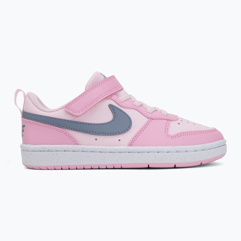 Detské topánky Nike Court Borough Low Recraft pink foam/pink rise/white/ashen slate 2
