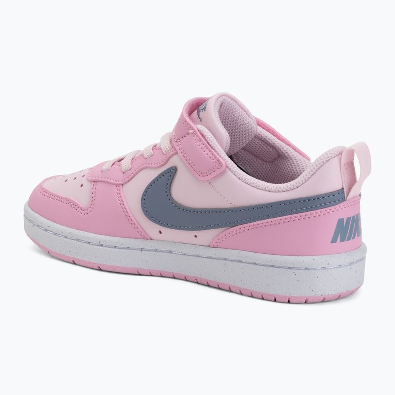 Detské topánky Nike Court Borough Low Recraft pink foam/pink rise/white/ashen slate 3