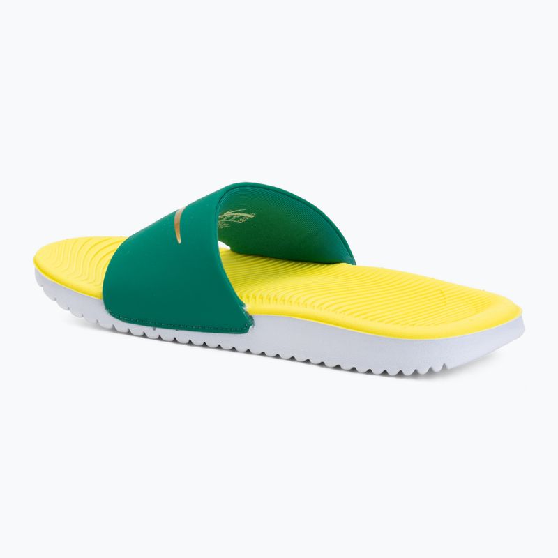 Detské šľapky Nike Coffee malachite/sonic yellow/metallic gold 3