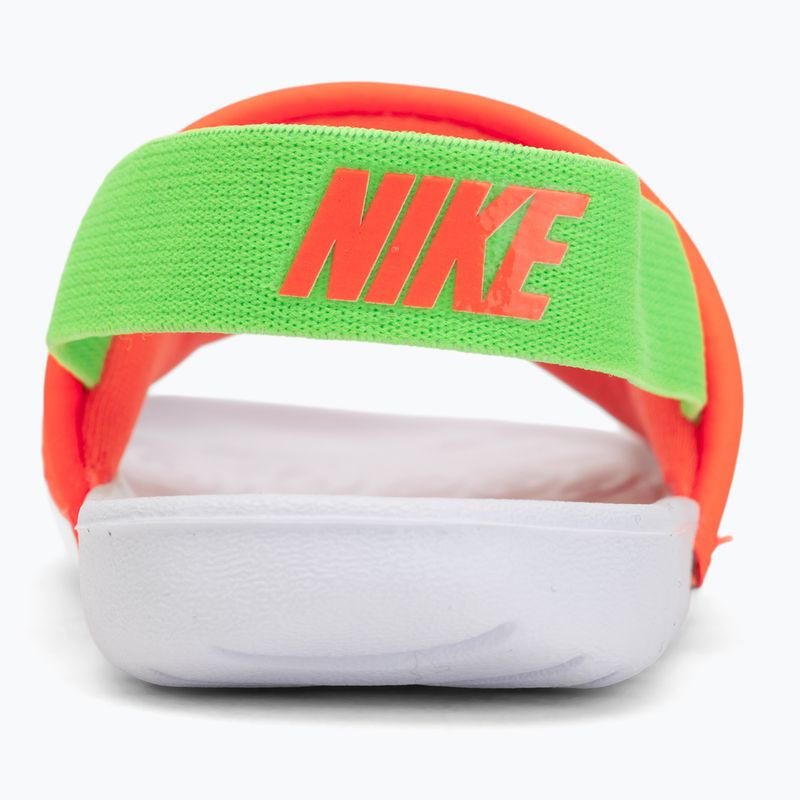 Detské šľapky Nike Kawa total orange/green strike 6