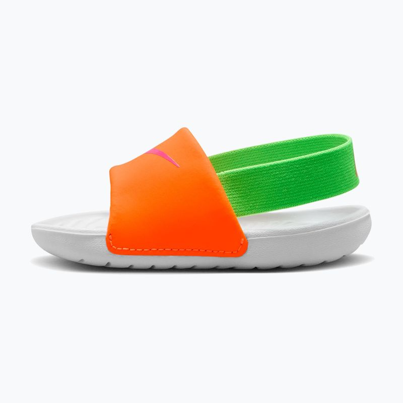 Detské šľapky Nike Kawa total orange/green strike 2