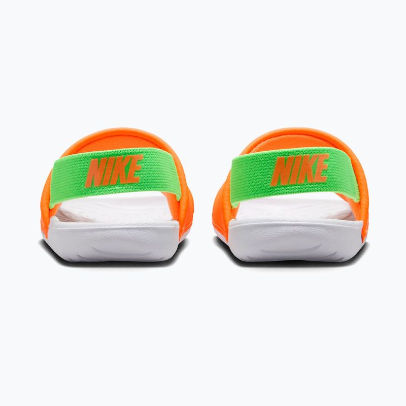 Detské šľapky Nike Kawa total orange/green strike 4