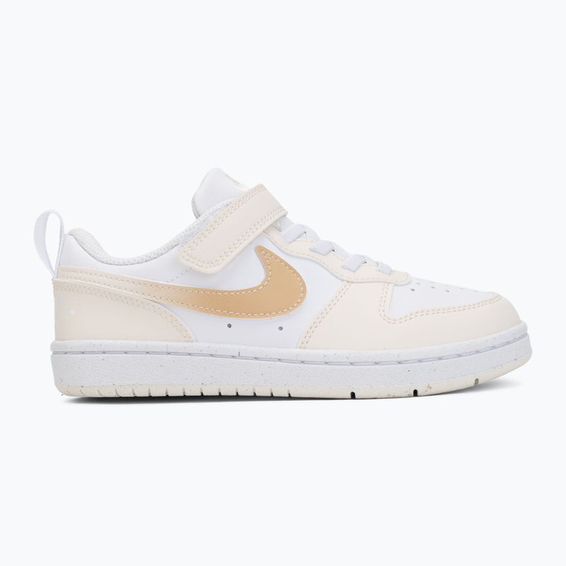 Detské topánky Nike Court Borough Low white/chalk/white/shimmer 2