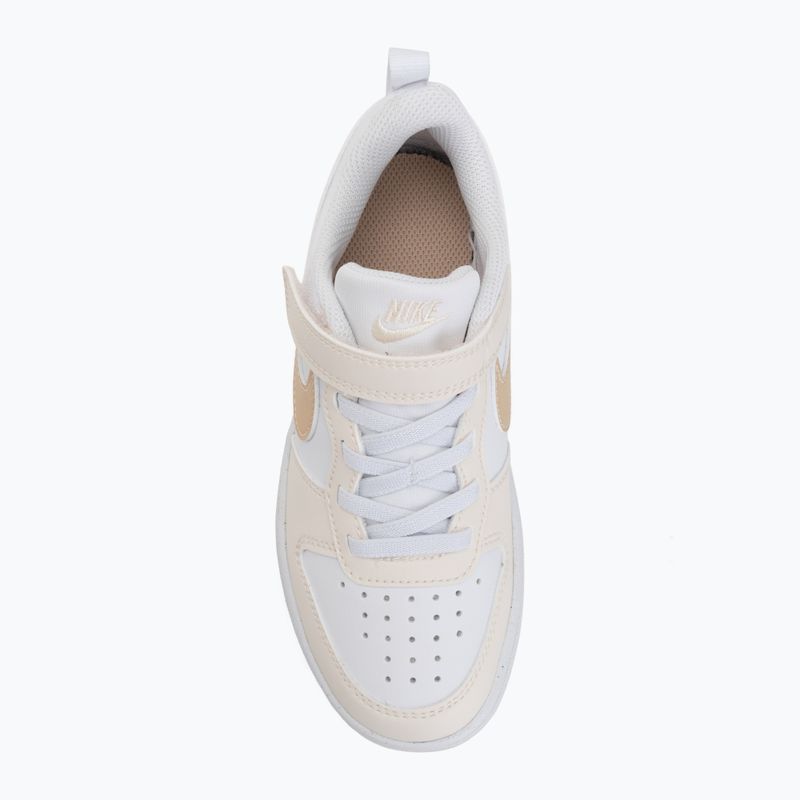Detské topánky Nike Court Borough Low white/chalk/white/shimmer 5