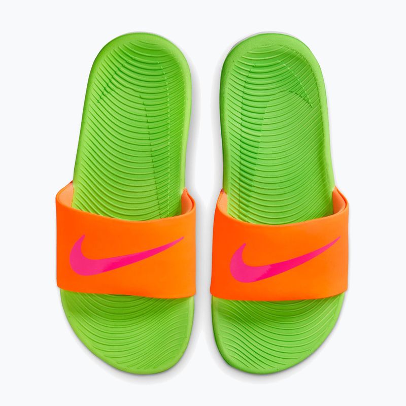 Detské šľapky Nike Coffee total orange/green strike/hyper pink 3