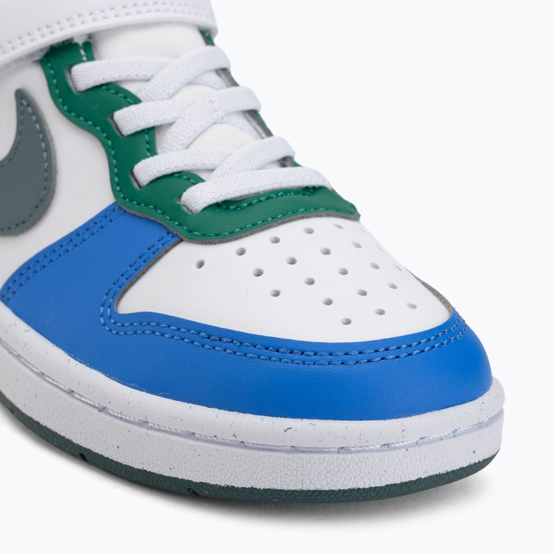 Detské topánky Nike Court Borough Low Recraft white/malachite/mineral slate 7