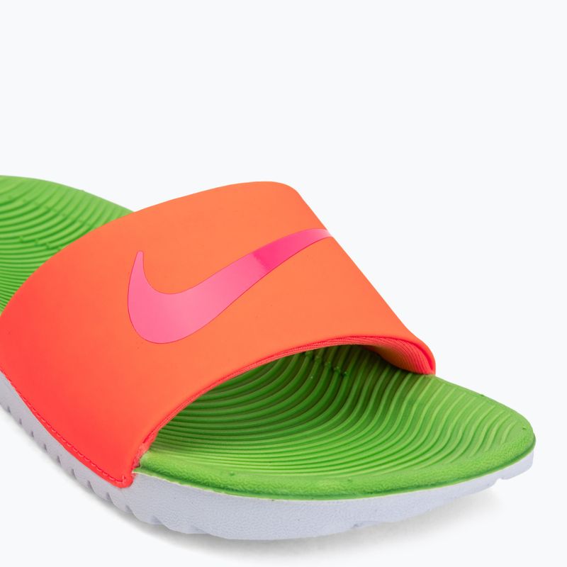 Detské šľapky Nike Coffee total orange/green strike/hyper pink 7