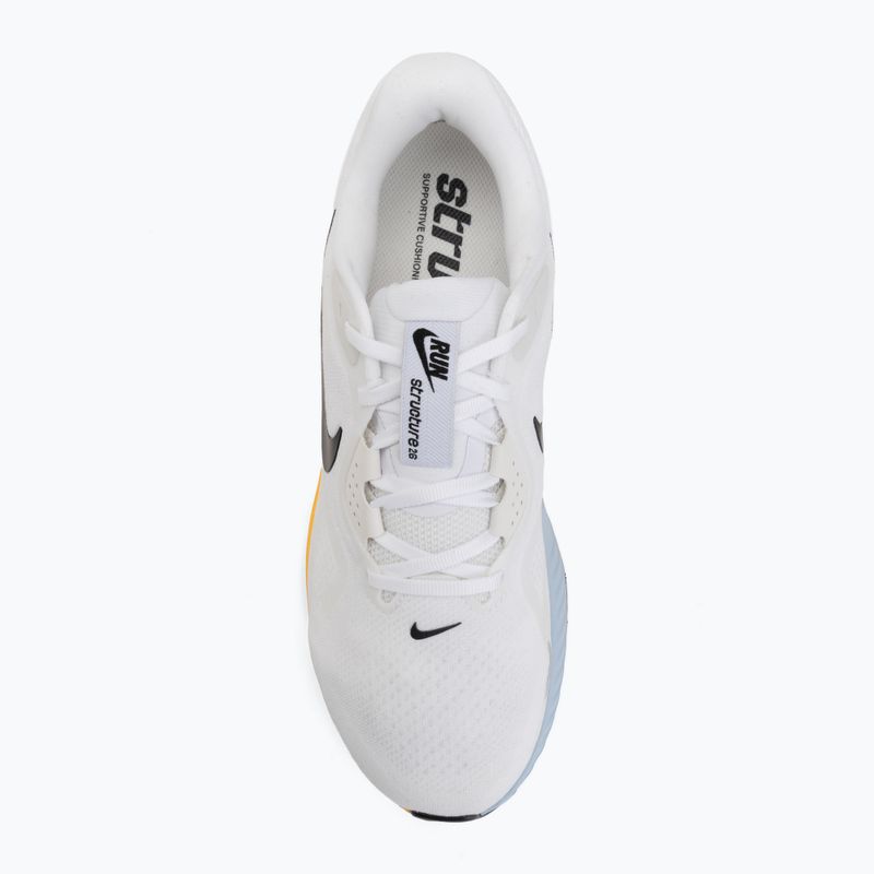 Pánske bežecké topánky Nike Structure 26 white/hydrogen blue/total orange/black 5