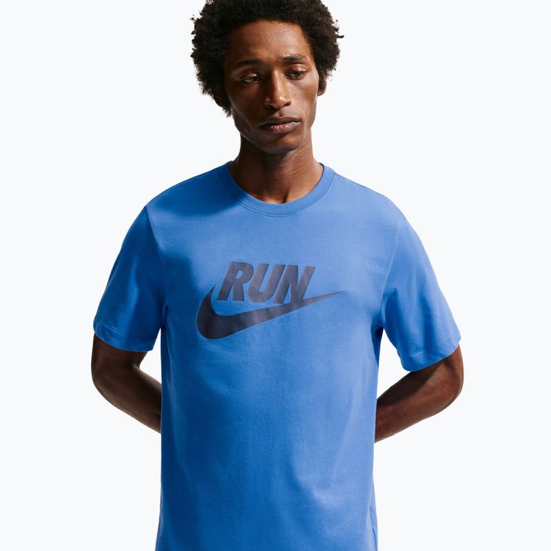 Pánske bežecké tričko Nike Dri-Fit Running blue crystal/thunder blue 4