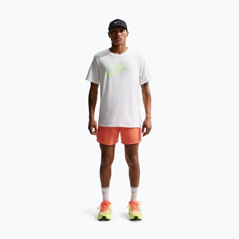 Pánske bežecké tričko Nike Dri-Fit Running white/barely volt 2