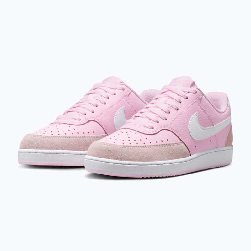 Dámske topánky Nike Court Vision Low Suede pink foam/white 3
