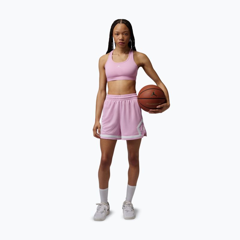 Dámske basketbalové šortky Nike Jordan Sport Diamond 4" iced carmine/iced carmine/white/white 2