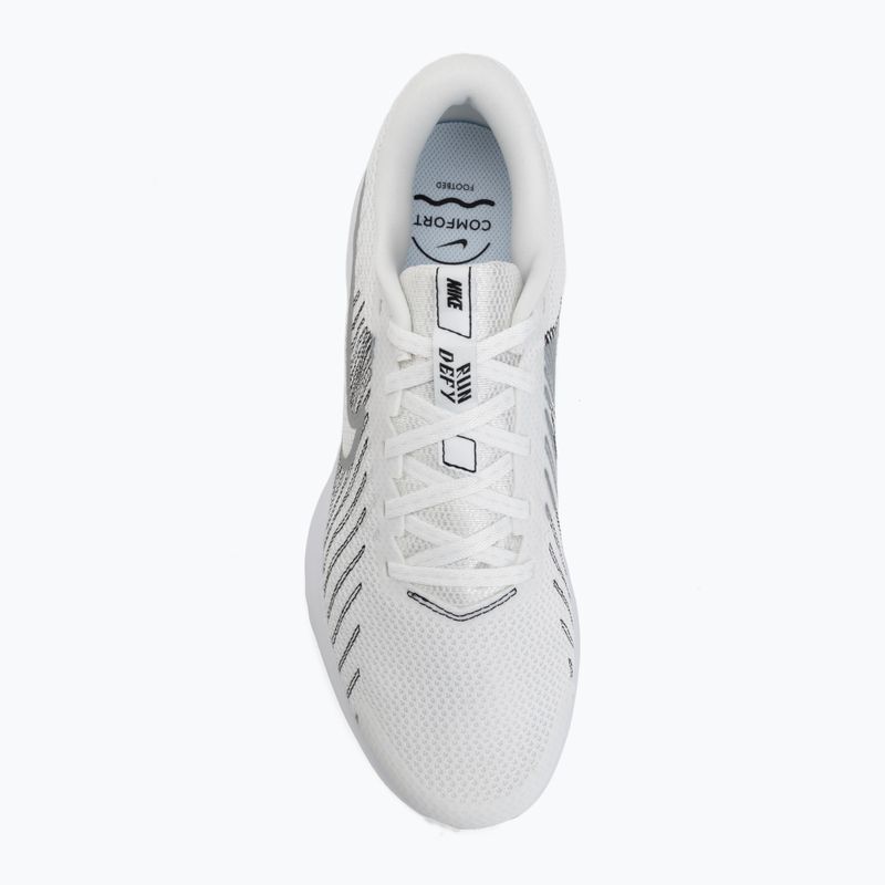 Pánske bežecké topánky Nike Run Defy summit white/white/black/metallic silver 5