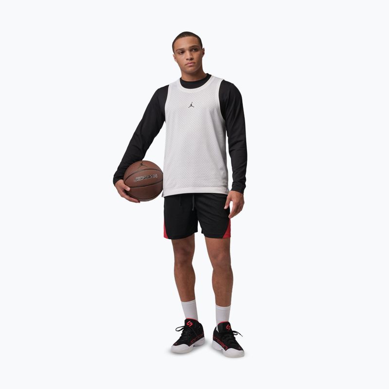 Pánske basketbalové šortky Jordan Sport Dri-Fit black/gym red/white 2
