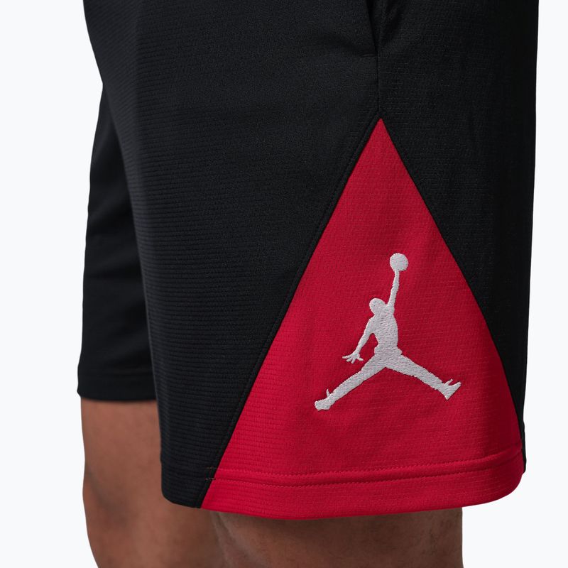 Pánske basketbalové šortky Jordan Sport Dri-Fit black/gym red/white 6