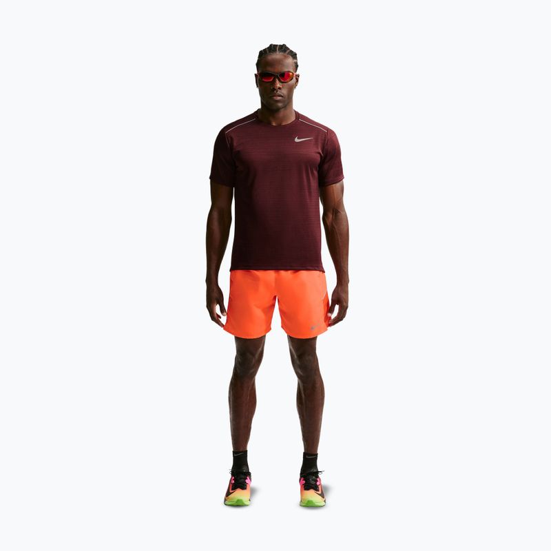 Pánske bežecké šortky Nike Miler Dri-Fit Brief Lined7" total orange 2