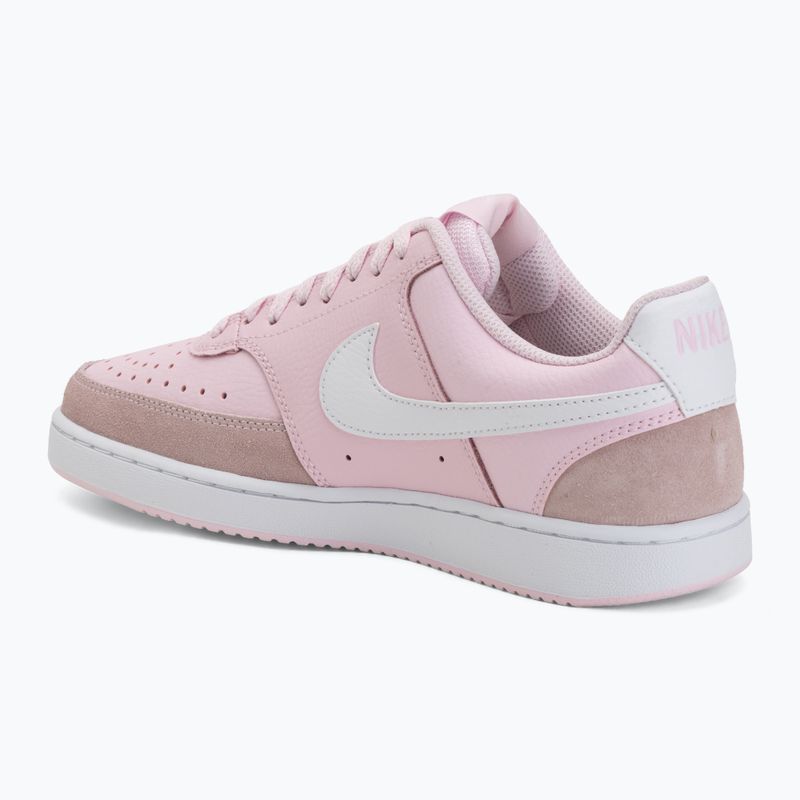 Dámske topánky Nike Court Vision Low Suede pink foam/white 3