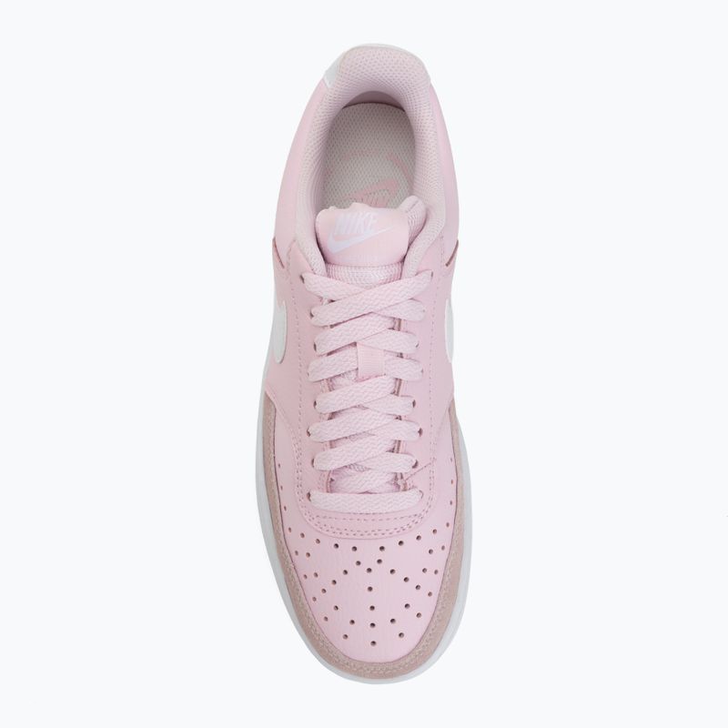 Dámske topánky Nike Court Vision Low Suede pink foam/white 5