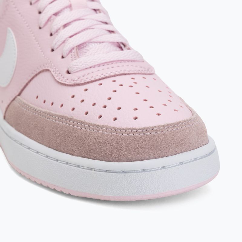 Dámske topánky Nike Court Vision Low Suede pink foam/white 7