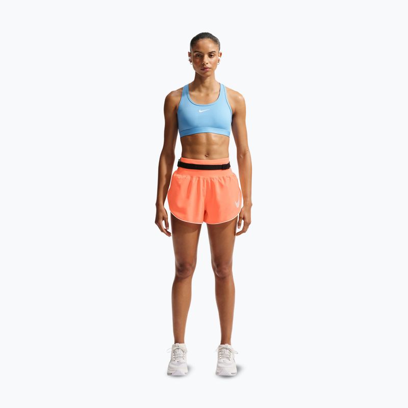 Dámske bežecké šortky Nike Tempo Swoosh Dri-Fit Mid-Rise Brief-Lined orange pulse/white 2