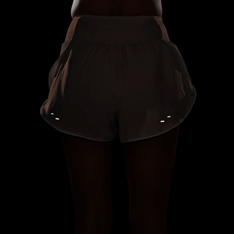 Dámske bežecké šortky Nike Tempo Swoosh Dri-Fit Mid-Rise Brief-Lined orange pulse/white 7