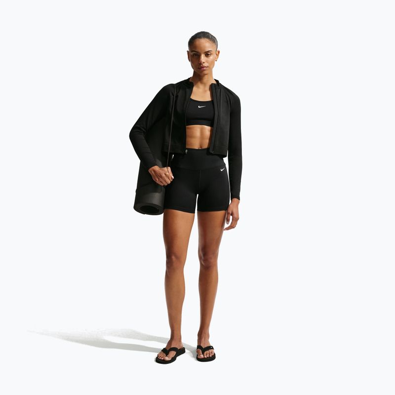 Dámske šortky Nike One High Waisted Biker 5" black/black/white 2