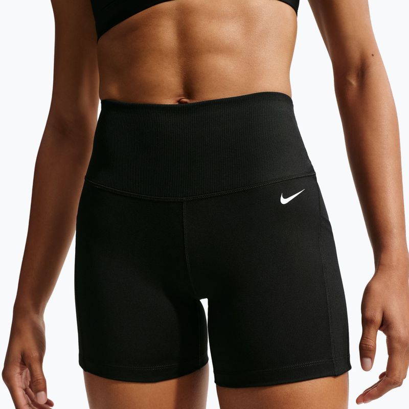 Dámske šortky Nike One High Waisted Biker 5" black/black/white 6
