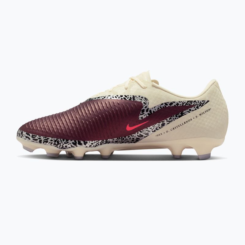 Pánske futbalové kopačky Nike United Phantom 6 Low Academy MG burgundy crush/fossil/university red 2