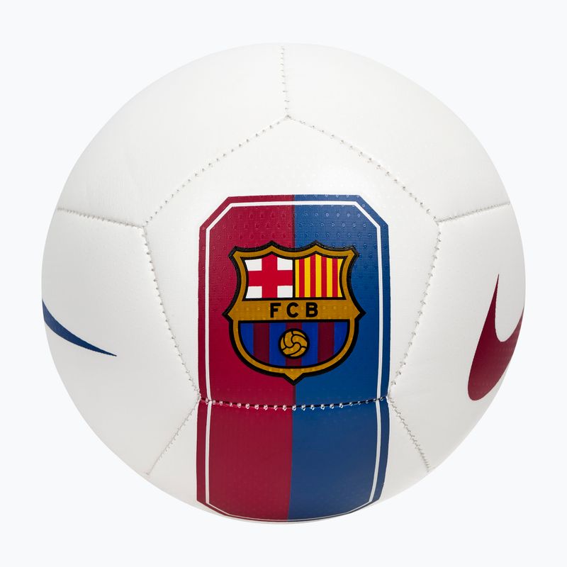 Lopta na mini futbal Nike Skills FC Barcelona white/cardinal red size 1 2