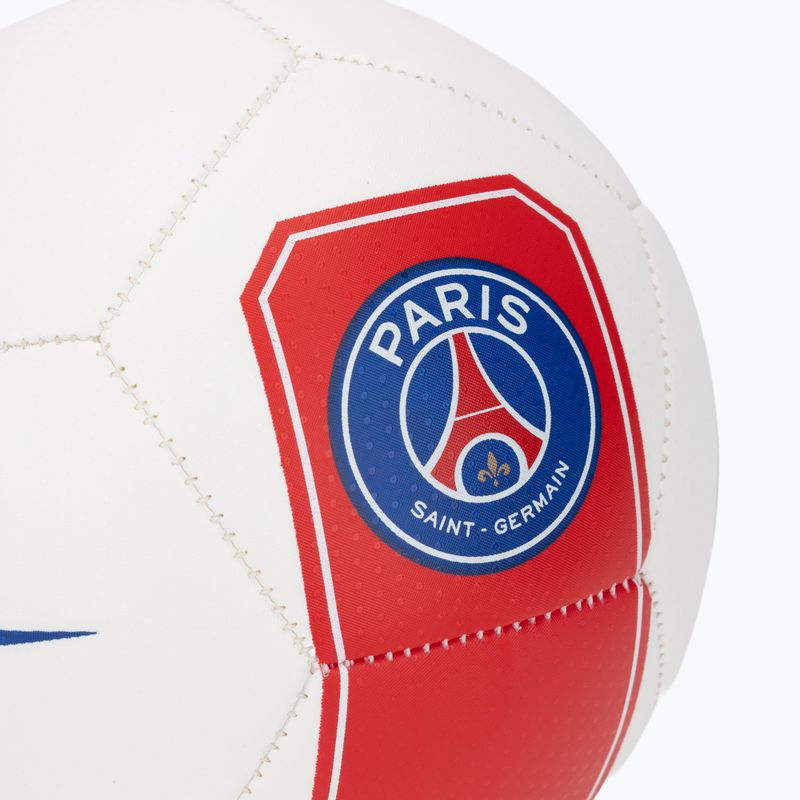 Lopta na mini futbal Nike Skills Paris-Saint Germain white/university red size 1 3